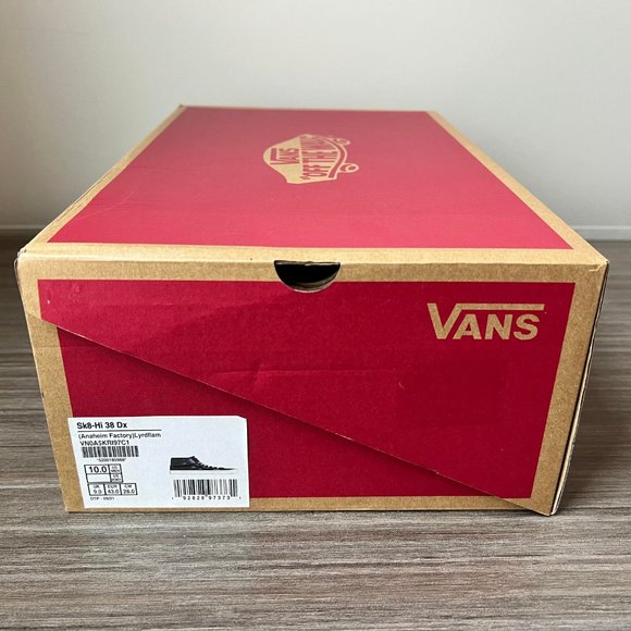 Vans Anaheim Factory SK8-Hi 38 DX Skate Shoes Men's Black Layered Blue Flame - Picture 16 of 16